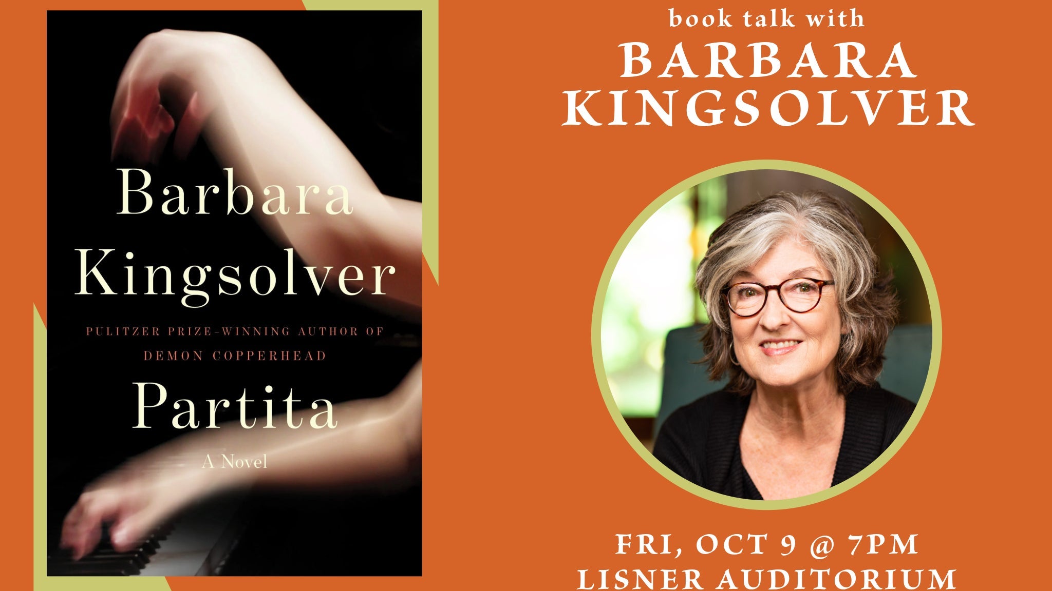 Politics & Prose and GW Present: Barbara Kingsolver | Partita